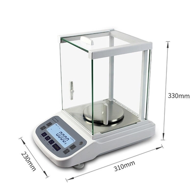 เครื่องชั่งวิเคราะห์ที่แม่นยำของการปรับเทียบอัตโนมัติโดยใช้หน้าจอ LCD ที่มีแสงพื้นหลังขนาดใหญ่