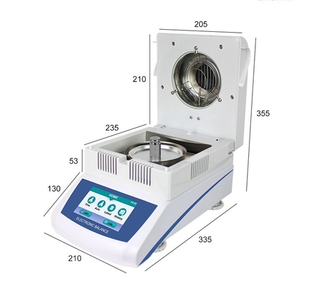 Lab Digital Grain Corn Moisture Tester เครื่องวัดความชื้นแบบฮาโลเจนแบบอัตโนมัติ